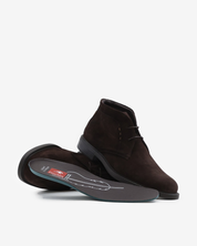 BOTINES CORDON HOMBRE FLUCHOS SERRAJE MARRON F2498 NANTES AFELPADO CAFÉ