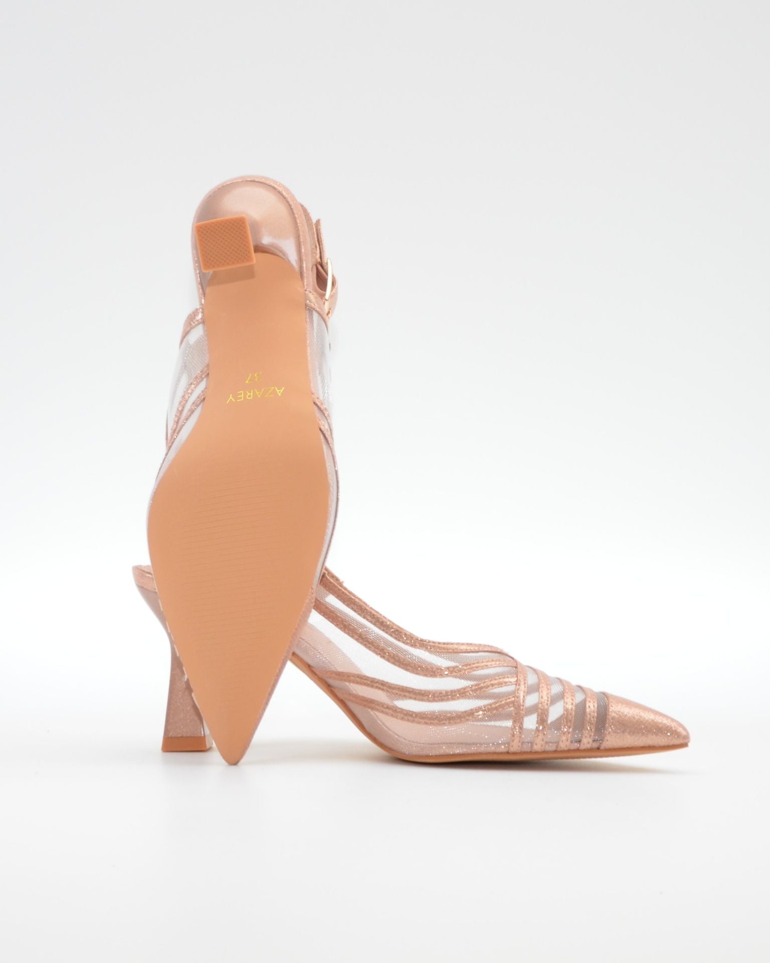 ZAPATO FIESTA MUJER DESTALONADO COLOR ROSA AZAREY 613K997