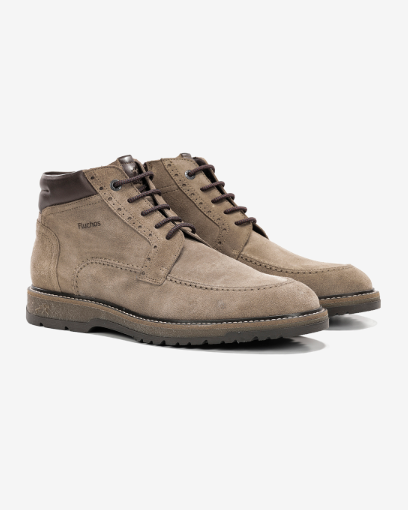 BOTA CORDON HOMBRE SERRAJE TAUPE CON CORDONES FLUCHOS BUGGY F2325 MARMOTA