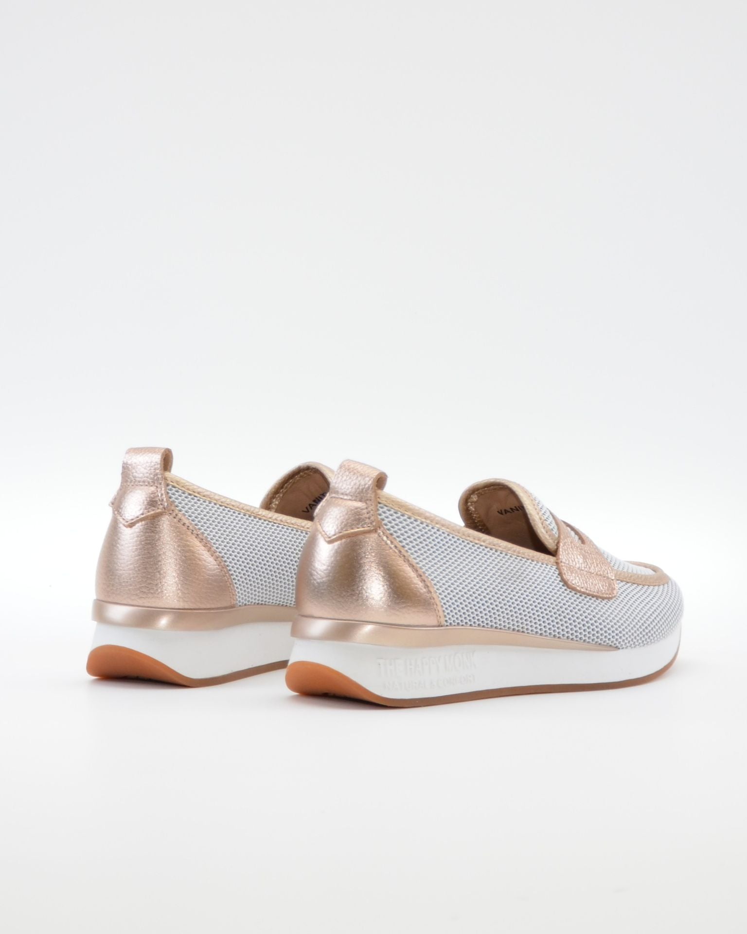 MOCASIN DEPORTIVO MUJER COLOR BLANCO PLATINO THE HAPPY MONK VANITY 023 SALMON