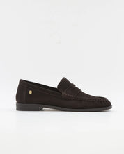 ZAPATO MOCASIN MUJER PLANO SERRAJE MARRON CHOCOLATE