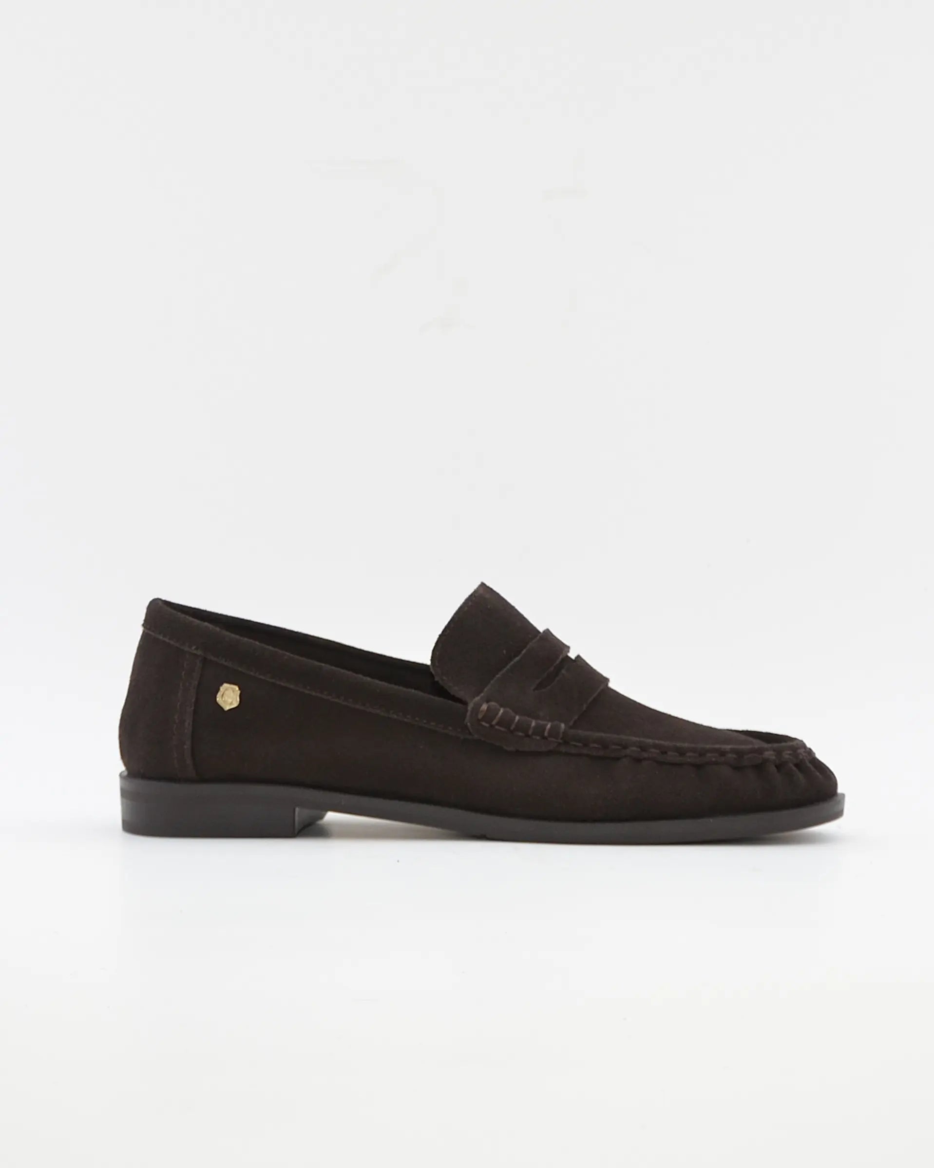 ZAPATO MOCASIN MUJER PLANO SERRAJE MARRON CHOCOLATE