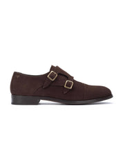 ZAPATO HOMBRE DOS HEBILLAS ESTILO MONK SERRAJE MARRON OSCURO EMPIRE 1492-2632X