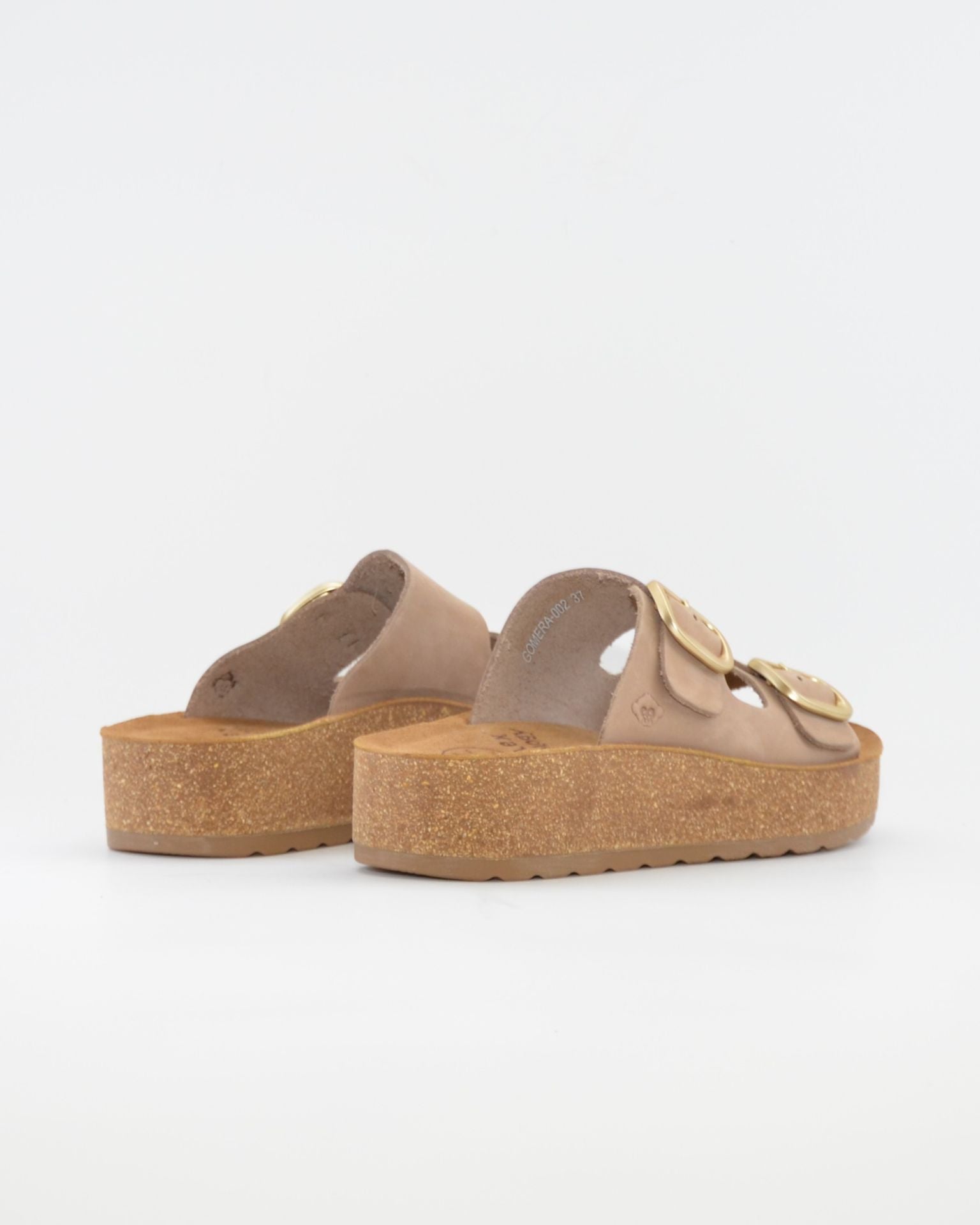 SANDALIA BIO PLATAFORMA NOBUCK TAUPE HAPPY MONK GOMERA 002