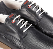ZAPATO HOMBRE FLUCHOS AZUL MARINO CORDON PISO CARAMELO BARRY F1156