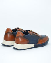 DEPORTIVO HOMBRE COMBINADO CUERO MARINO