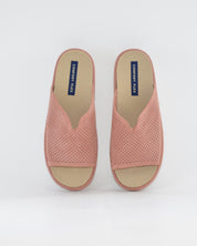ZAPATILLAS DE CASA MUJER ABIERTA CON CUÑA COLOR MAQUILLAJE ANCHO ESPECIAL CON ABERTURA EN EL EMPEINE  PLANTILLA EXTRAIBLE