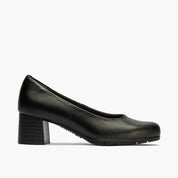ZAPATO SALON NEGRO TACON BAJO 101
