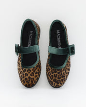 BAILARINAS DE TERCIOPELO LEOPARDO CON VERDE RANIA 25