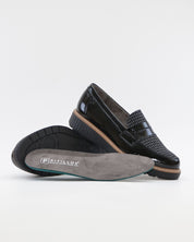 ZAPATO MOCASIN MUJER PITILLOS 11554 NEGRO PLANTILLA EXTRAIBLE
