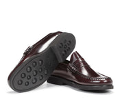 ZAPATO MOCASIN HOMBRE CON ANTIFAZ COLOR BURDEOS FLUCHOS STAMFORD F0047