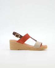 SANDALIA CUÑA MUJER BICOLOR KAOLA 1121 COMBI NORDICK