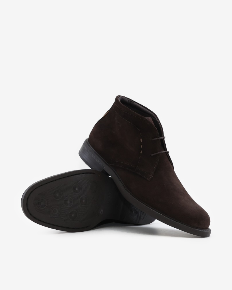 BOTINES CORDON HOMBRE FLUCHOS SERRAJE MARRON F2498 NANTES AFELPADO CAFÉ