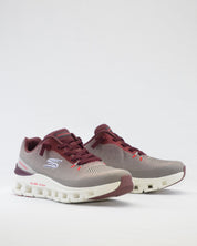 SNEAKERS HOMBRE SKECHERS GRIS BURDEOS 233132 TPBG CORDON ELÁSTICOS