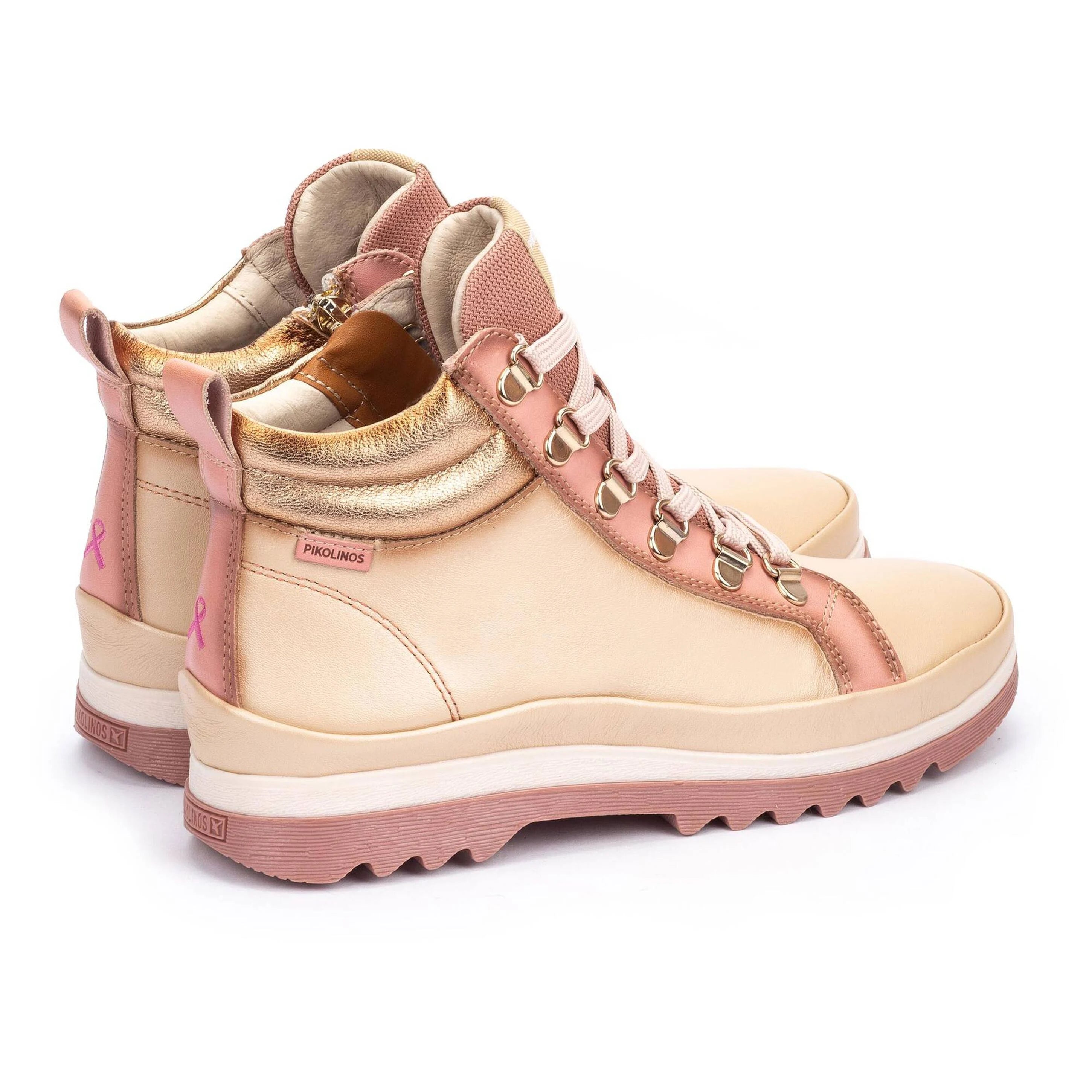 BOTIN DEPORTIVO MUJER CORDONES Y CREMALLERA MARFIL W3W-8564 CPC1 VIGO