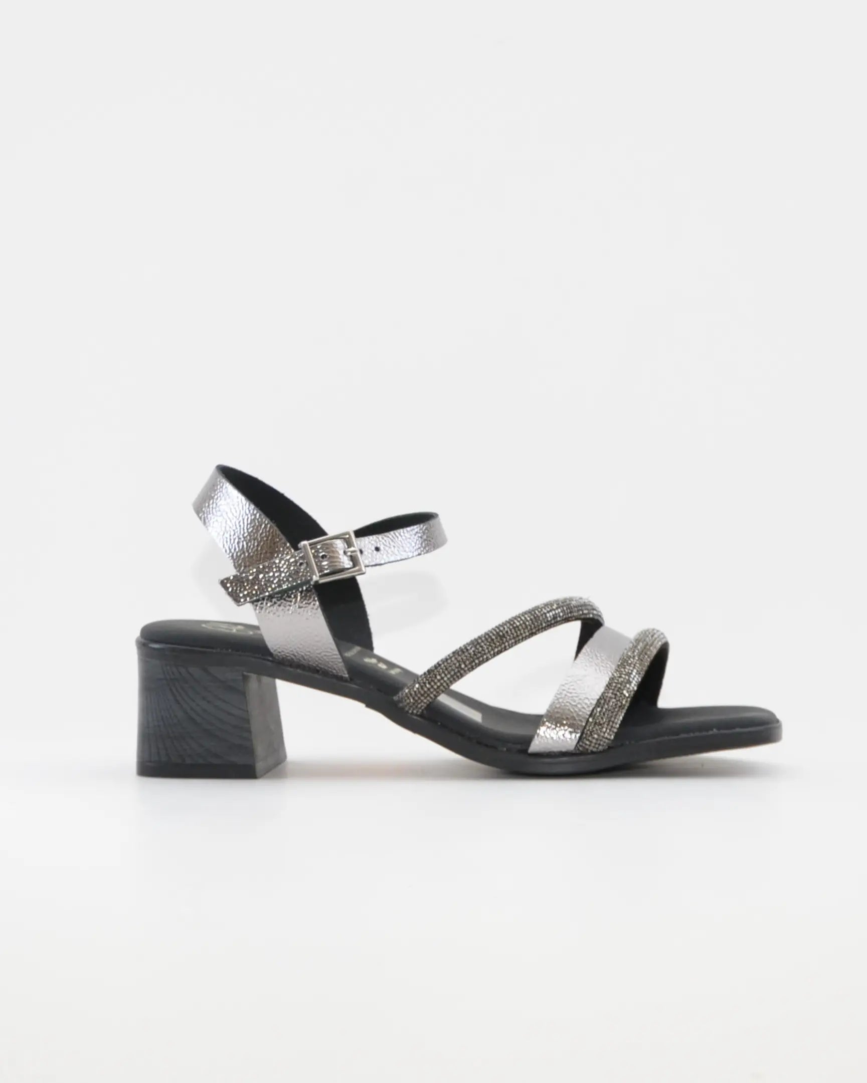 SANDALIA MUJER COLOR ACERO TACON PLANTA DE GEL OH MY SANDALS 5905