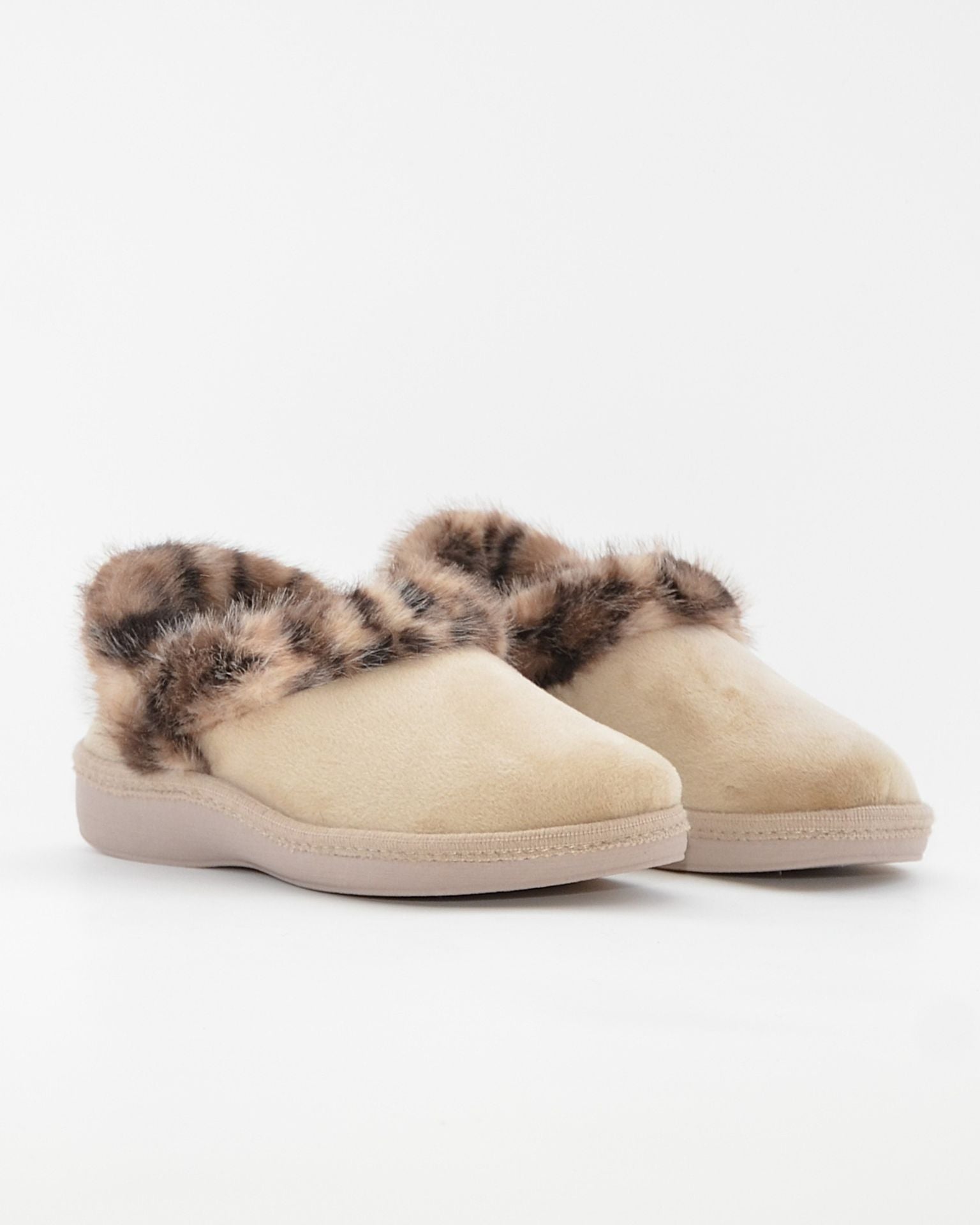 ZAPATILLAS DE CASA MUJER CERRADA SALVI 31L-056 SUAPEL TOSTADO