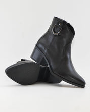 BOTIN MUJER COWBOY PIEL NEGRO CON HEBILLA KAOLA 3054