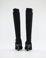 BOTA ALTA LYCRA MUJER COLOR NEGRO DANIELA VEGA 2208S MOIRA