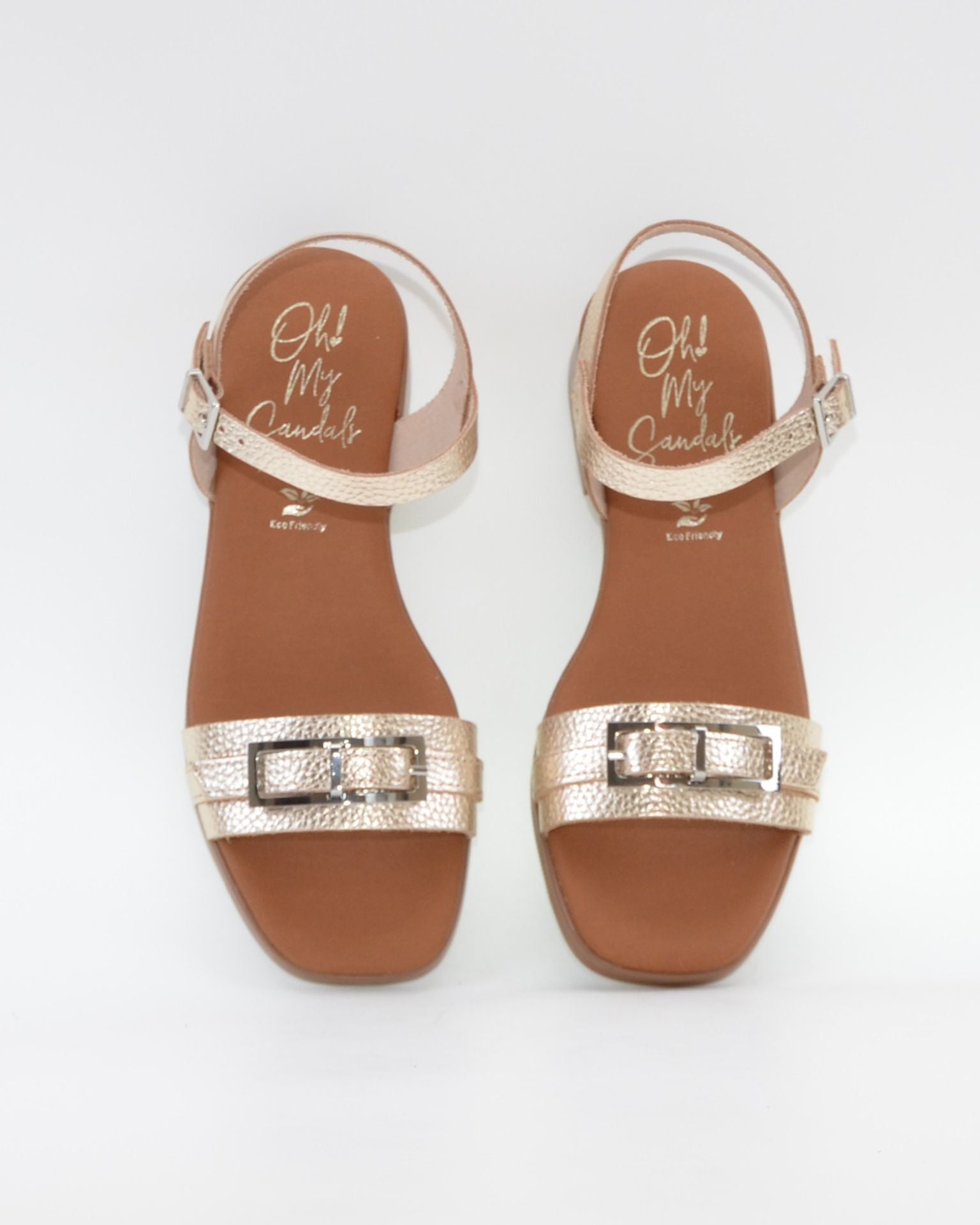 SANDALIA MUJER CHAMPAN TACON BAJO PLANTA DE GEL OH MY SANDALS 5993