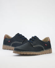ZAPATO DE HOMBRE CALLAGHAN AZUL CON CORDONES 65201