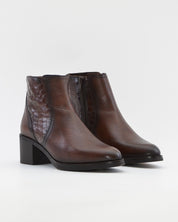 BOTIN MUJER TACON ANCHO COLOR MARRÓN KAOLA 7285 COCO