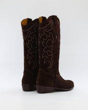 BOTA COWBOY MUJER DAKOTA DKT 112 VISON MARRON SUELA DE GOMA