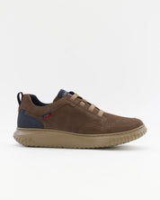 ZAPATO CASUAL HOMBRE COLOR TAUPE OSCURO CON GOMA ELASTICA 60805