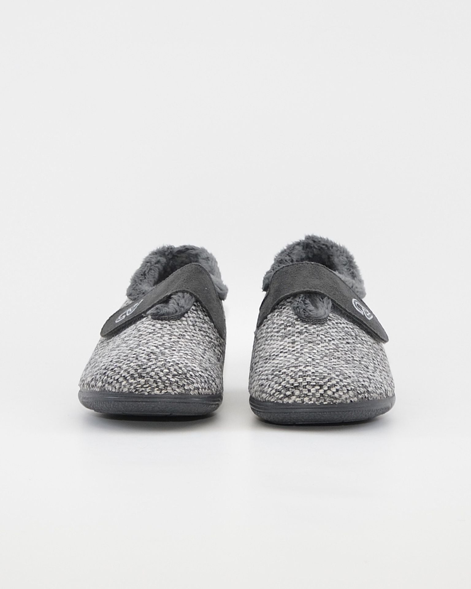 ZAPATILLAS DE CASA MUJER ANCHO ESPECIAL CABRERA 5454 FLORELLA GRIS