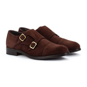 ZAPATOS HOMBRE DOS HEBILLAS ESTILO MONK COLOR SERRAJE MARRON EMPIRE 1492-2632SYM