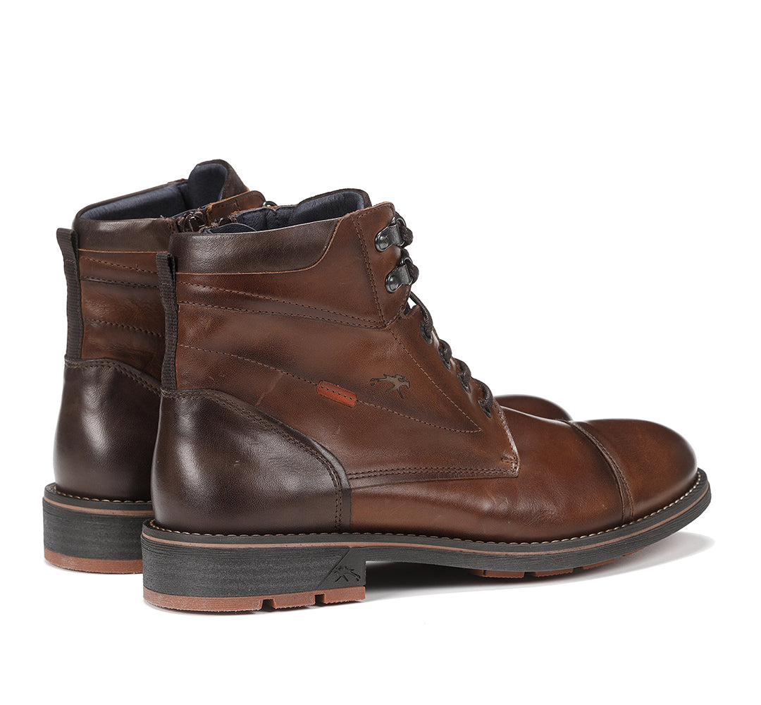 BOTIN CORDON Y CREMALLERA MARRON F1342 TERRY H.CAMEL