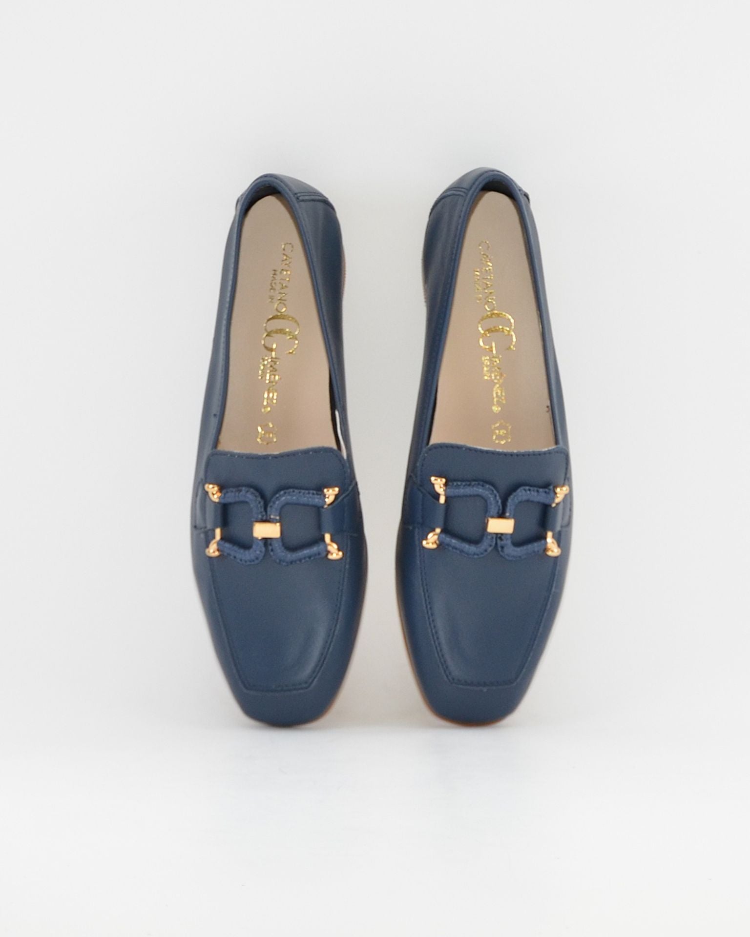 ZAPATO MOCASIN MUJER PLANO AZUL MARINO CAYETANO 17200