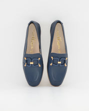 ZAPATO MOCASIN MUJER PLANO AZUL MARINO CAYETANO 17200