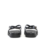 SANDALIA BIO PIEL COLOR NEGRO PLANTA FORRADA LACOMBA CROW