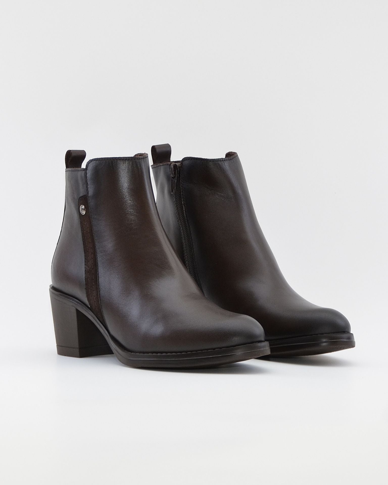 BOTIN MUJER TACON CUADRADO KAOLA COLOR MARRÓN 8819