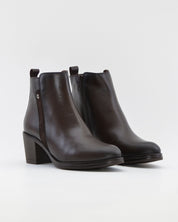 BOTIN MUJER TACON CUADRADO KAOLA COLOR MARRÓN 8819