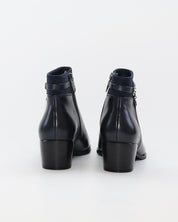 BOTIN MUJER PIEL TACON BAJO COLOR AZUL MARINO REGARDE LE CIEL JOLENE 29 NAVY