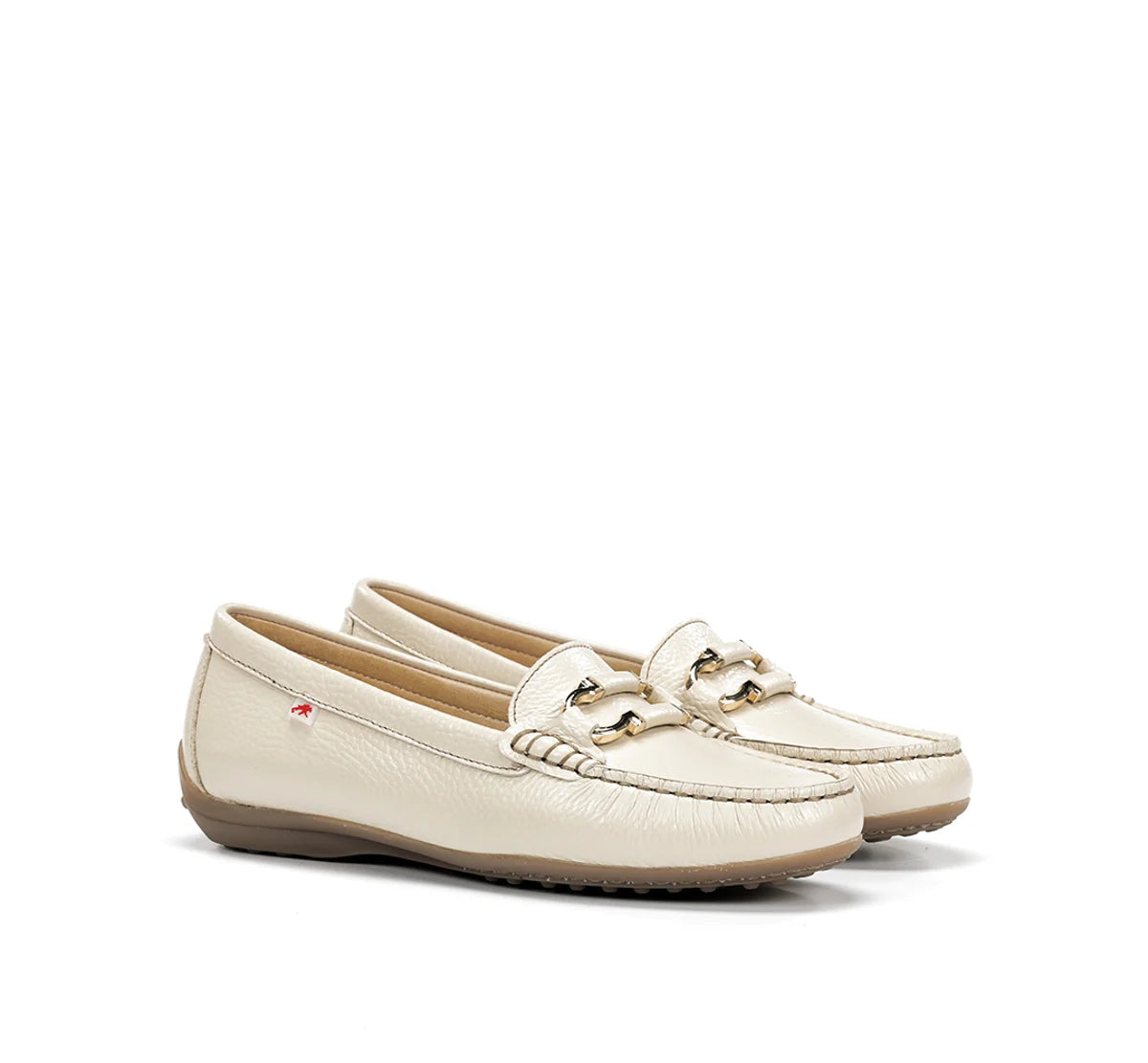 ZAPATO MOCASIN MUJER FLUCHOS COLOR BEIGE BRUNI F2156 RAW