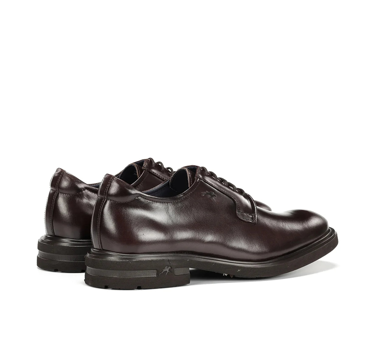 ZAPATO HOMBRE FLUCHOS COLOR MARRON LISO CON CORDONES F0631 BELGAS
