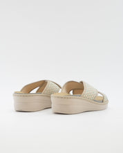 ZAPATILLAS DE CASA MUJER CRUZADA CON CUÑA COLOR MULTI ANCHO ESPECIAL Y PLANTILLA EXTRAIBLE 4035 A