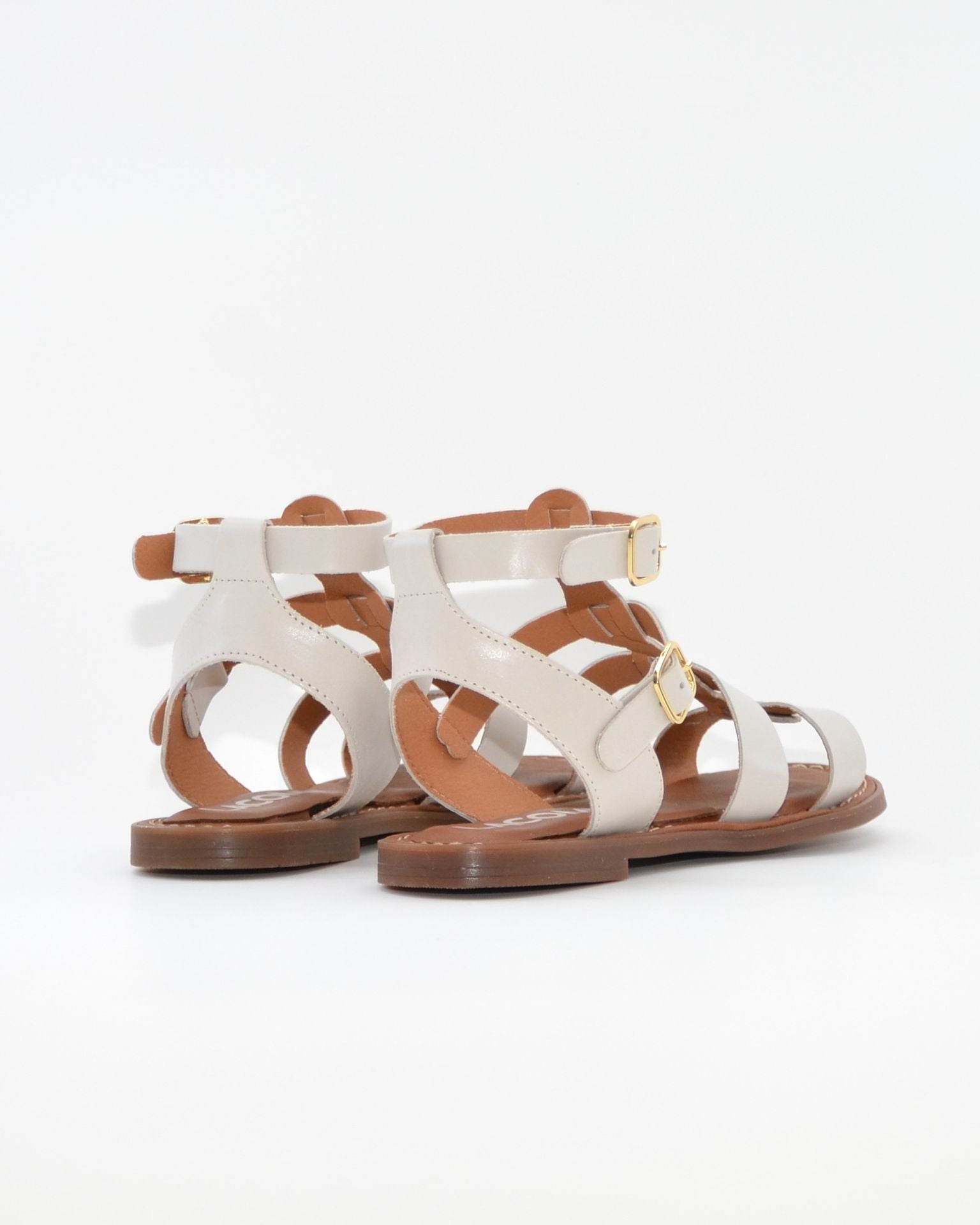 SANDALIA ROMANA MUJER PIEL COLOR HIELO LACOMBA STATICE