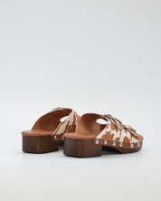 ZUECO MUJER DOS HEBILLAS ANIMAL PRINT PATRICIA MILLER 6716 VACA CUERO