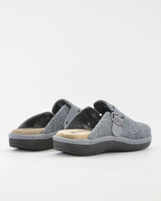 ZAPATILLAS DE CASA HOMBRE CON HEBILLA SALVI 41L-000 ELFO GRIS