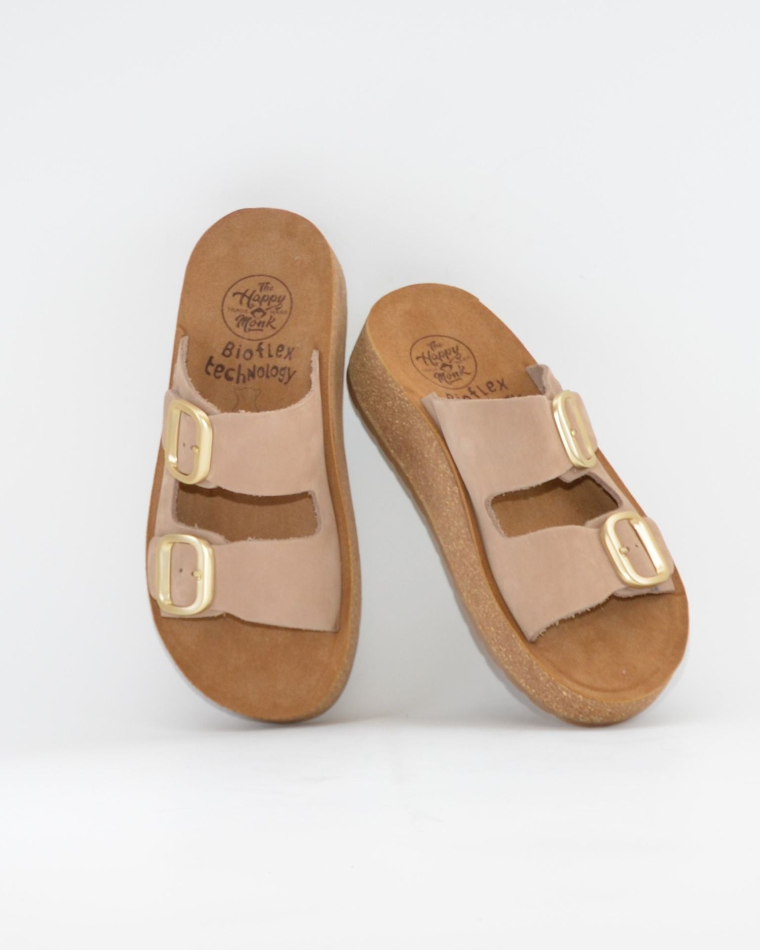 SANDALIA BIO PLATAFORMA NOBUCK TAUPE HAPPY MONK GOMERA 002