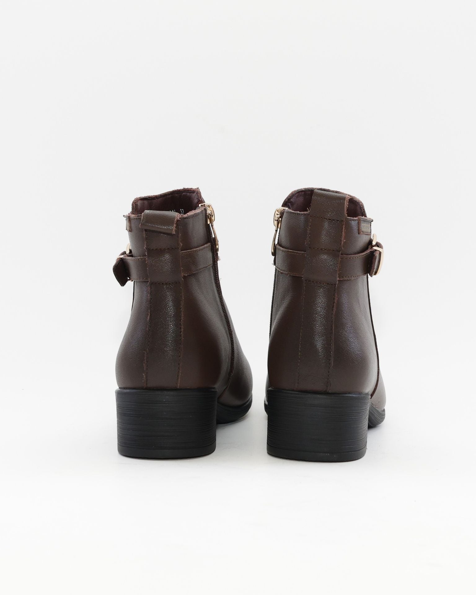 BOTIN TACON BAJO MUJER COLOR MARRON THE HAPPY MONK SACRA 003