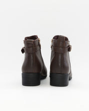 BOTIN TACON BAJO MUJER COLOR MARRON THE HAPPY MONK SACRA 003