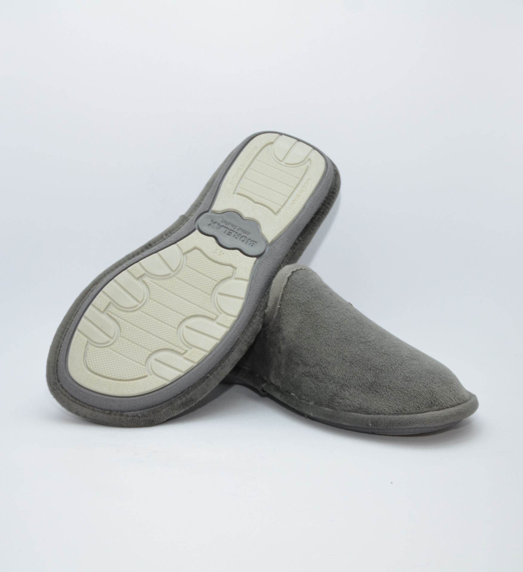 ZAPATILLAS CASA HOMBRE SUAPEL CUADROS GRIS