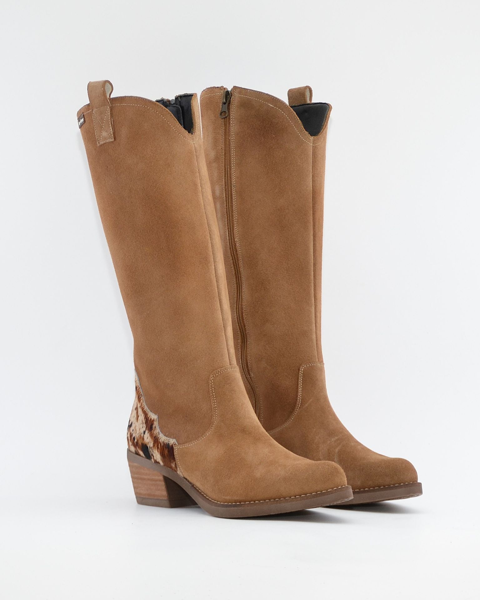 BOTA MUJER COWBOY COLOR SERRAJE TAUPE JORDANA 5173