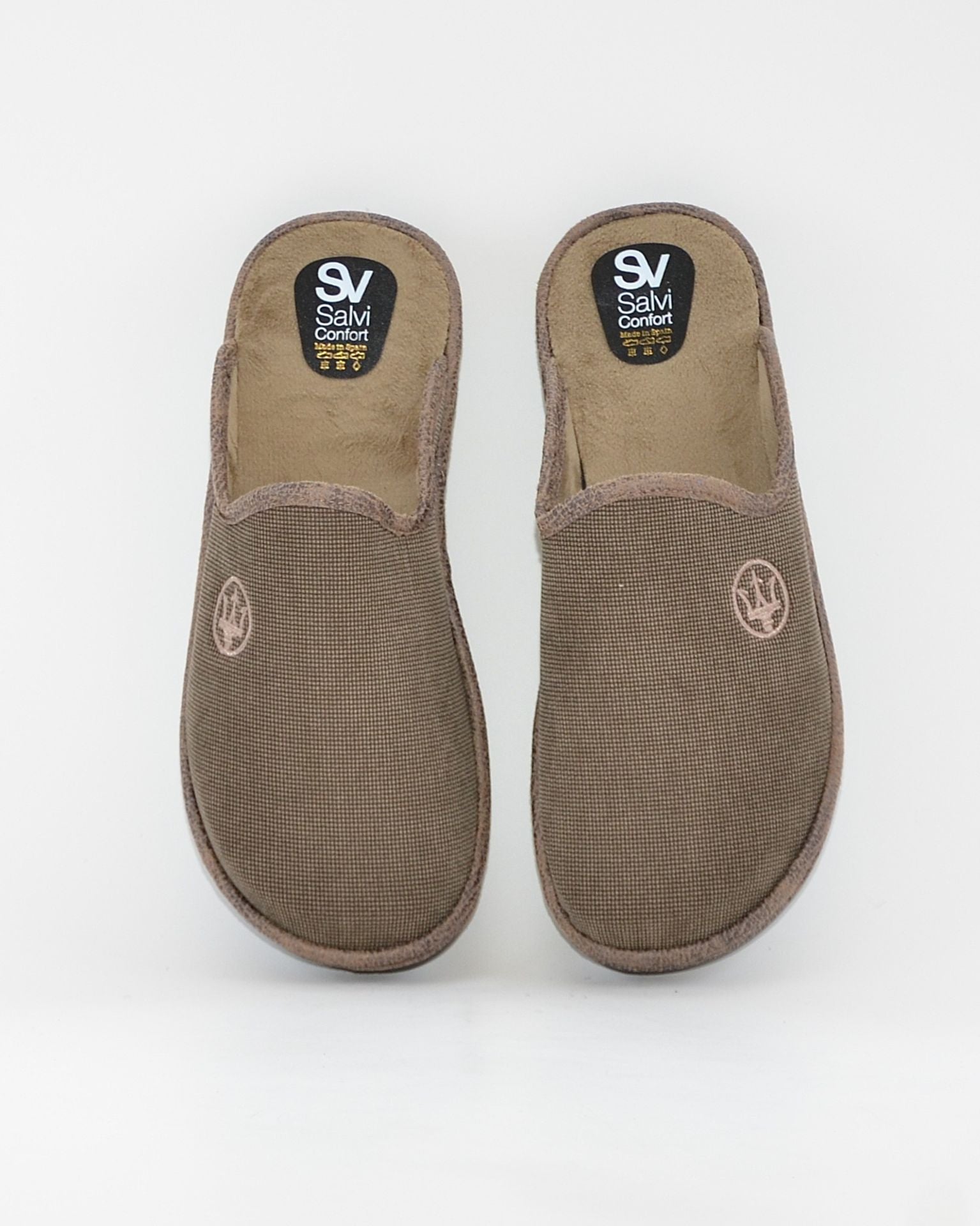 ZAPATILLAS DE CASA HOMBRE SALVI 09D-244 TRIANA TOSTADO TRIDENTE