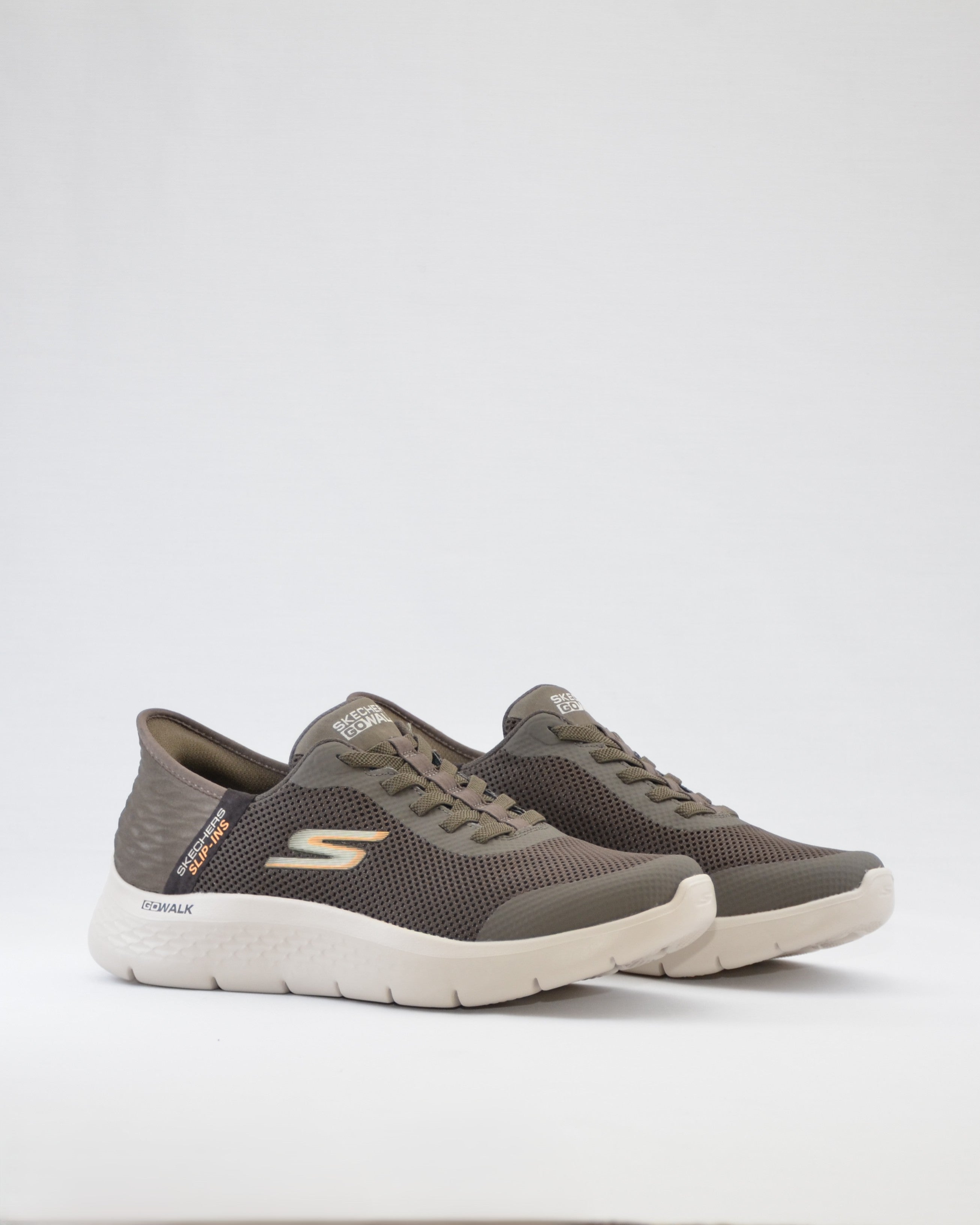 SNEAKERS HOMBRE SKECHERS MARRON 216324 BRN ELASTICOS SLIP-INS